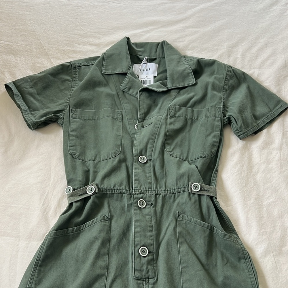Pistola Army Green Jumpsuit - Picture 4 of 6